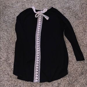 Black lace shirt